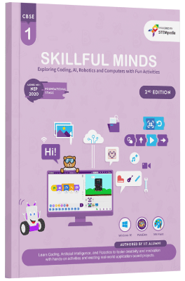 Skillful Minds: CBSE Coding, AI, Robotics & Computer Book — Class 1